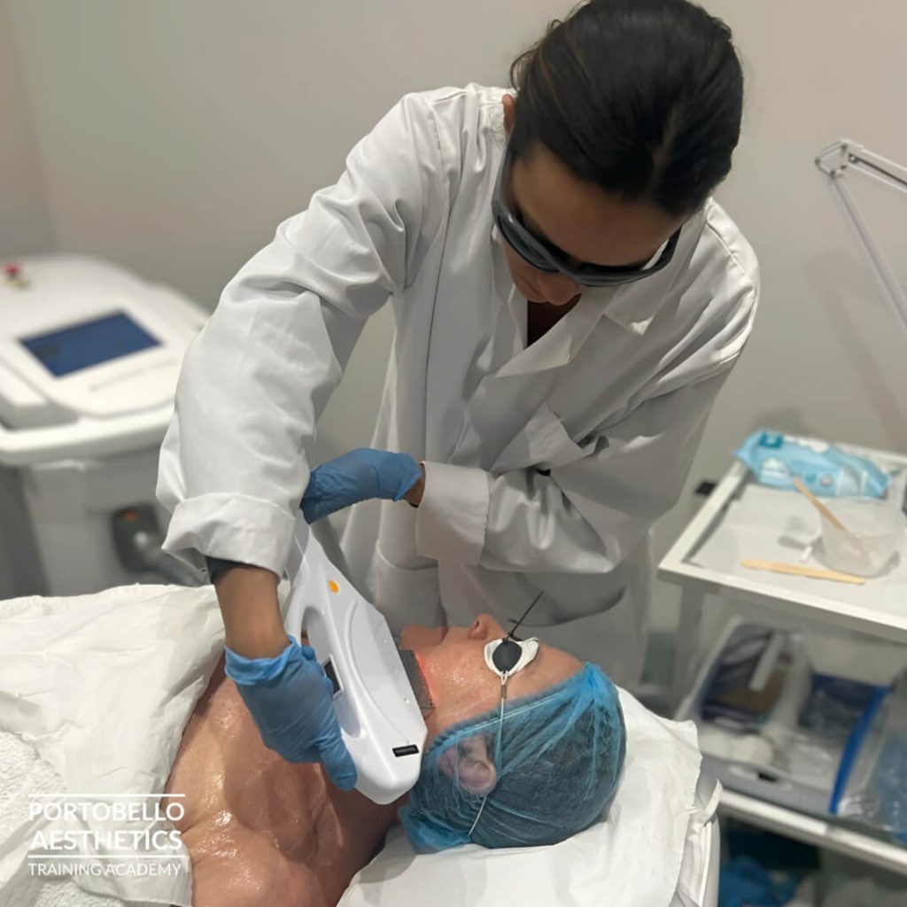 Level 4 laser hair removal training session London