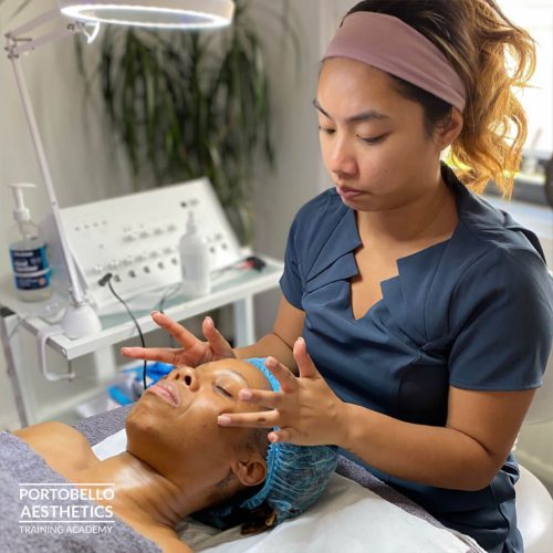 Beauty therapy diploma training London classroom